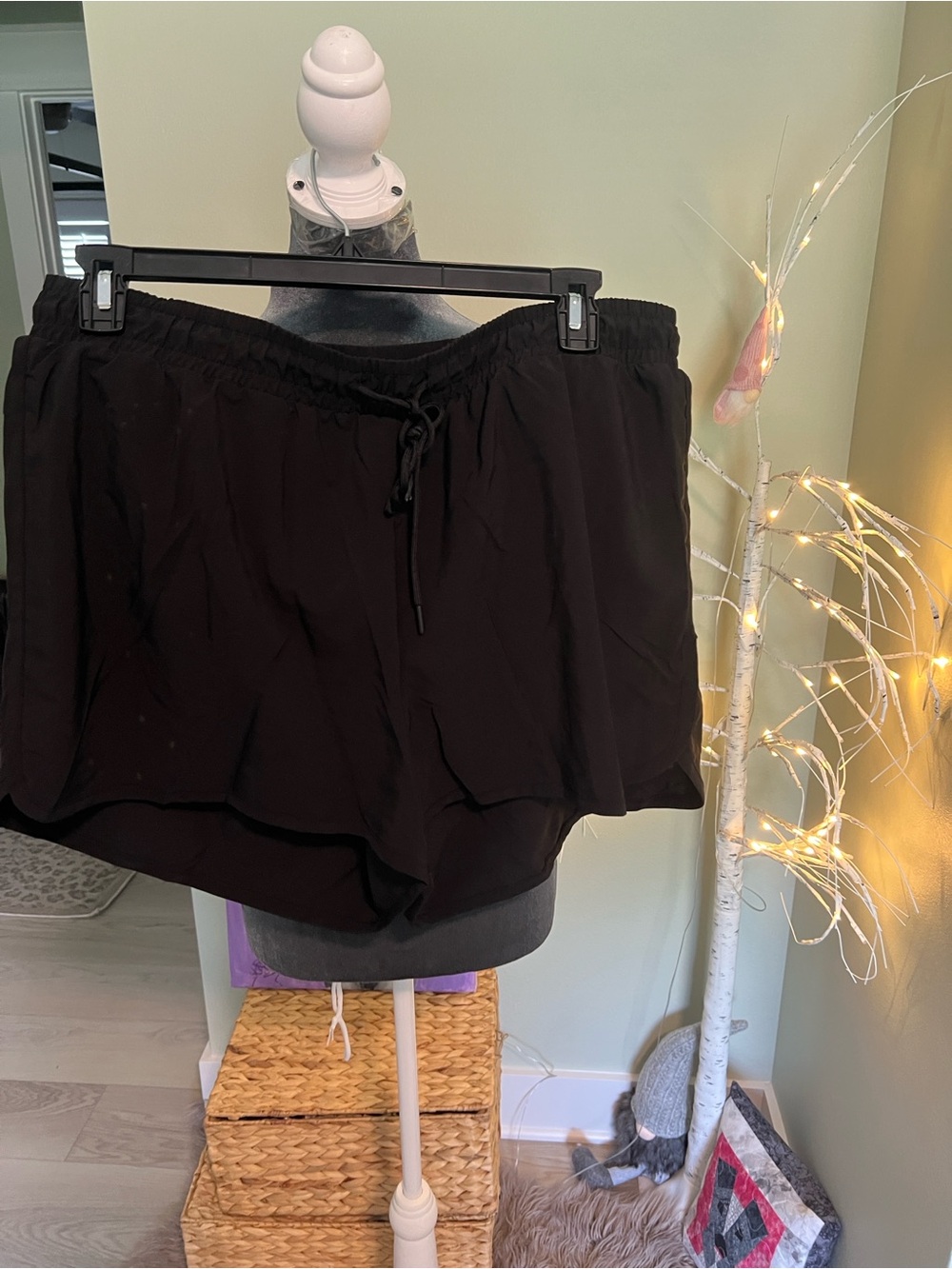 Ideology Black Athletic Drawstring Shorts